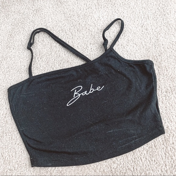 SHEIN Tops - Shein asymmetrical cropped tank top